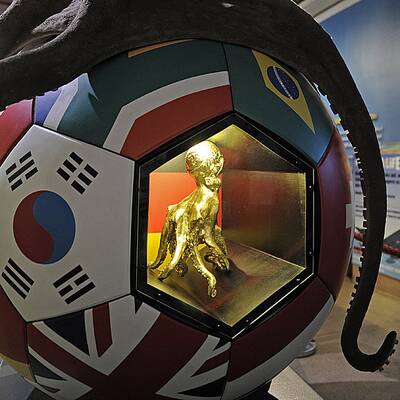 Goldene Urne für Krake Paul