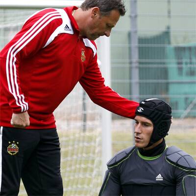 Payer gibt im Training Vollgas