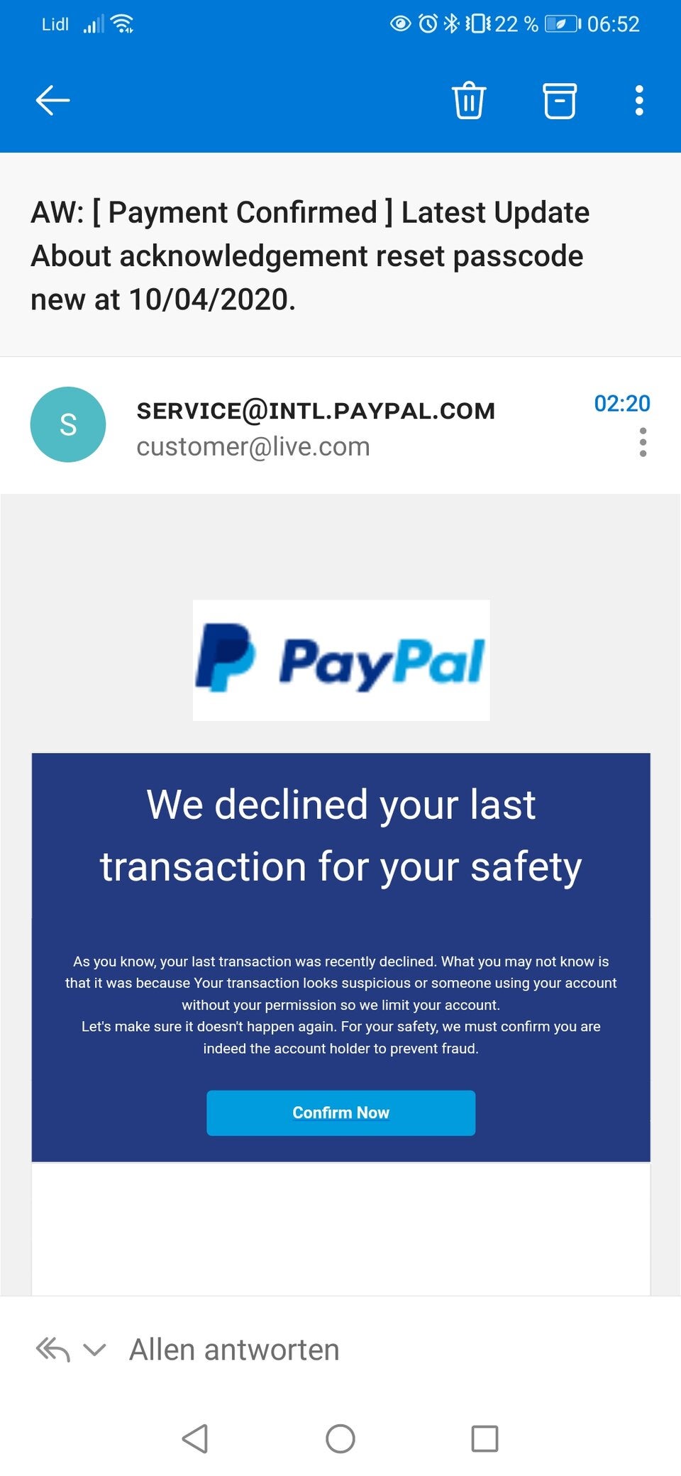Achtung: Mega-Betrug mit PayPal