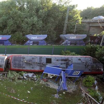 Zug in Deutschland entgleist