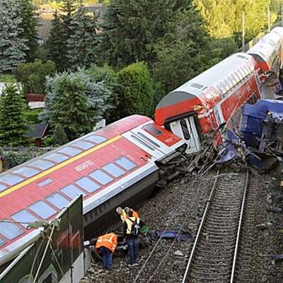 Zug in Deutschland entgleist