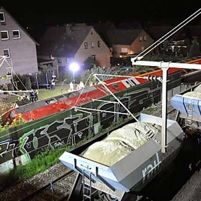 Zug in Deutschland entgleist