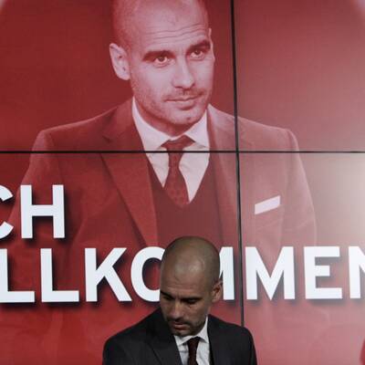 Pep beim FC Bayern vorgestellt