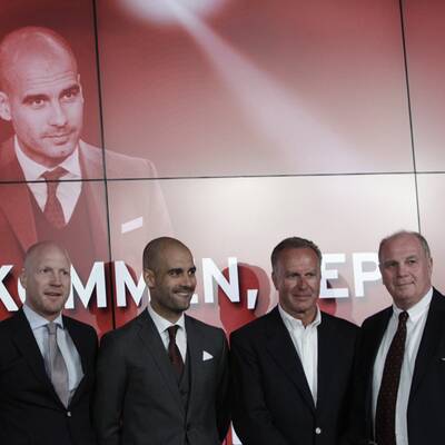 Pep beim FC Bayern vorgestellt