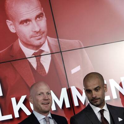 Pep beim FC Bayern vorgestellt