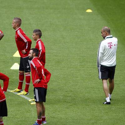 Guardiolas 1. Bayern-Training