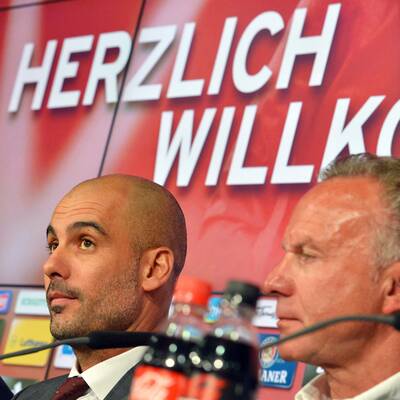 Pep beim FC Bayern vorgestellt