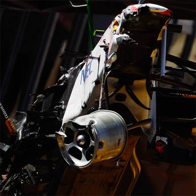 Schwerer Unfal von Perez im Monaco-Qualifying