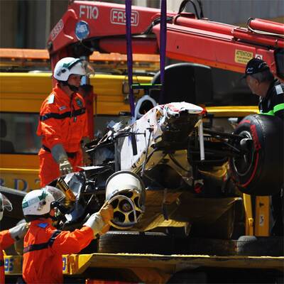 Schwerer Unfal von Perez im Monaco-Qualifying