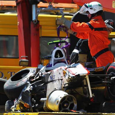 Schwerer Unfal von Perez im Monaco-Qualifying