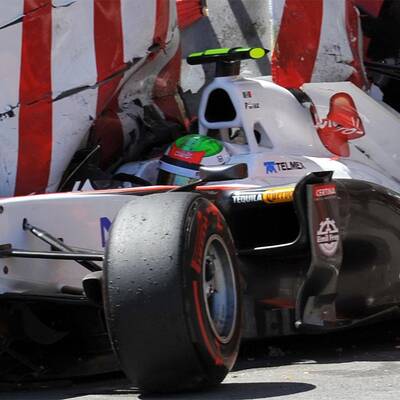 Schwerer Unfal von Perez im Monaco-Qualifying
