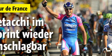 Petacchi im Sprint nicht zu schlagen