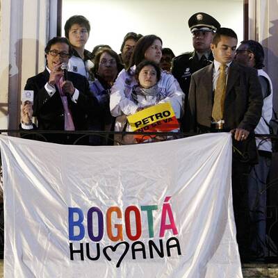 Ex-Bürgermeister Gustavo Petro hatte seine Anhänger über Twitter aufgerufen