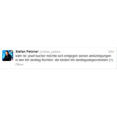 Petzner twittert über Parteiausschluss