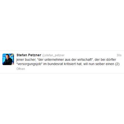Petzner twittert über Parteiausschluss
