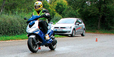 Moped-Dieb fuhr "weißer Maus" davon