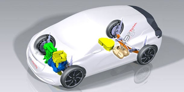 Peugeot stellt Hybrid-Studie 208 Fe vor