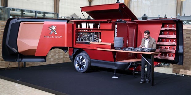 Peugeot zeigt einen coolen Foodtruck
