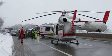 Crash in Rettungsgasse