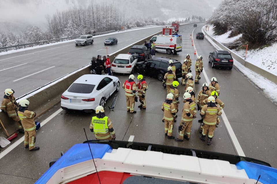 Crash in Rettungsgasse