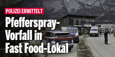 Pfefferspray-Vorfall in Fast Food-Lokal