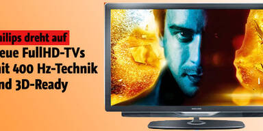 Philips LCD-Fernseher mit 400 Hz und 3D