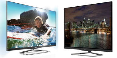 Rahmenlose 3D-Smart TVs von Philips