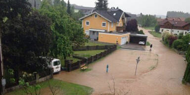 Hochwasser in Lamprechtshausen