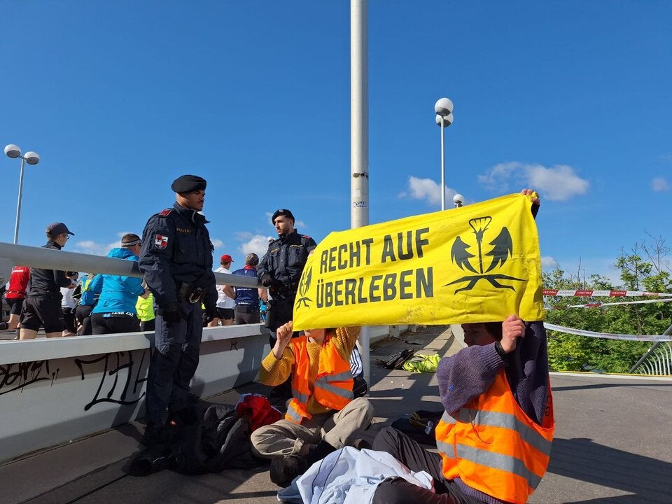 Protestaktion beim VCM