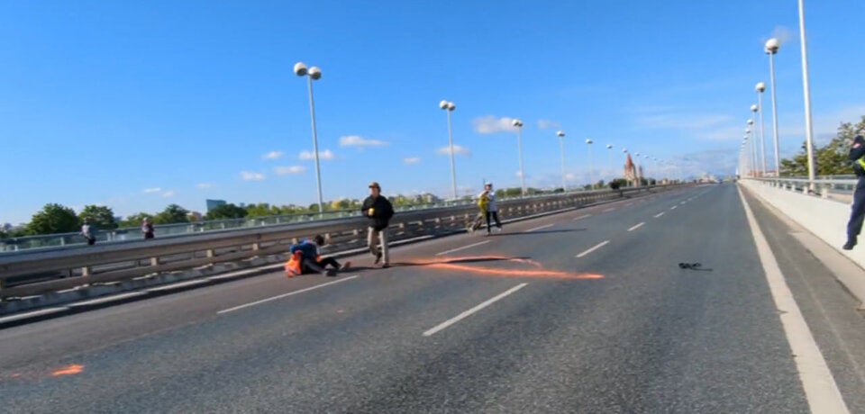 Protestaktion beim VCM