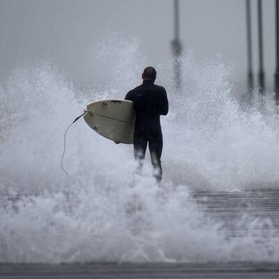 Sturm, Orkan und Schnee