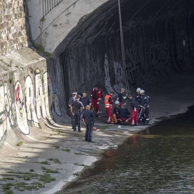 Mann stürzt von Pilgrambrücke in Wienfluss 