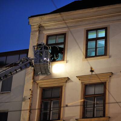 Haus auf Mariahilfer Straße teilweise eingestürzt