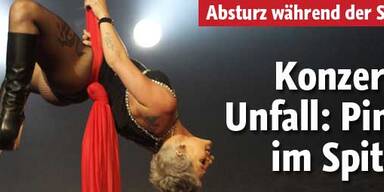 Pink: Krankenhaus nach Sturz von Bühne
