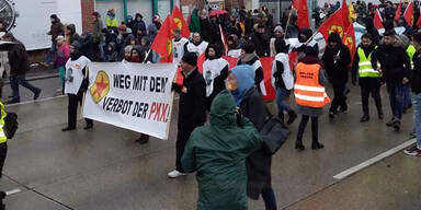 PKK mischte sich unter Demo gegen Türkis-Blau