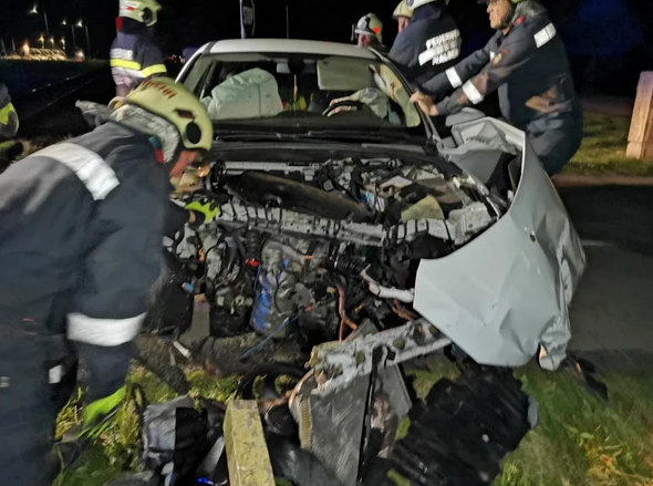 Pkw in der Steiermark mit Zug kollidiert