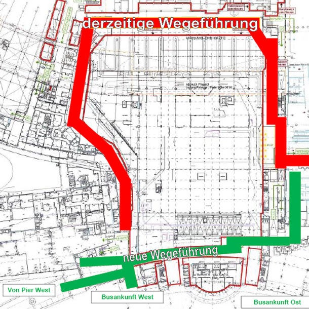 Planskizze Flughafen