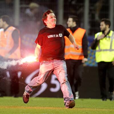 Die Bilder zum Platzsturm in St. Pölten