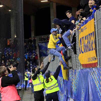 Die Bilder zum Platzsturm in St. Pölten