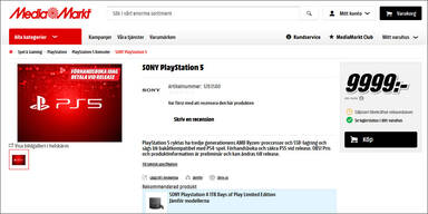 PS5 bei MediaMarkt um fast 1.000 Euro (!) vorbestellbar