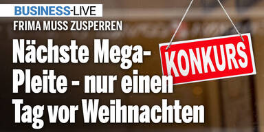 Nächste Millionenpleite erschüttert Österreich - einen Tag vor Weihnachten