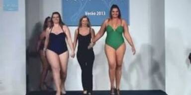 Plus-Size Models auf dem Laufsteg