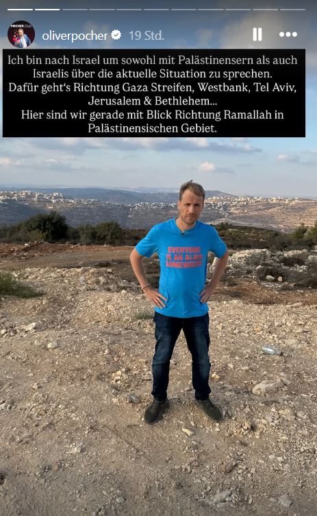 Oliover Pocher im Gaza-Streifen