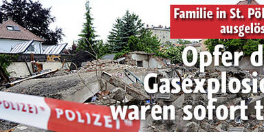 Opfer der Gas-Explosion waren sofort tot