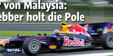 Webber holt Pole in Malaysia