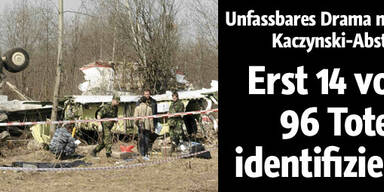 Erst 14 Tote nach Absturz identifiziert