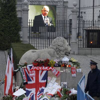 Kerzenmeer in Warschau