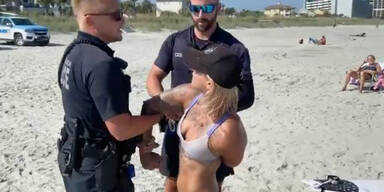 Zu schmaler String: Frau wird verhaftet