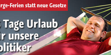 75 Tage Urlaub für unsere Politiker