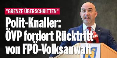 Polit-Knaller: Hanger fordert Rücktritt vom FPÖ-Volksanwalt